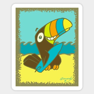 Surfin' Toucan! Sticker